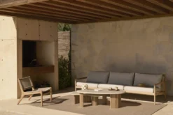 Jack 2-sits outdoor teak black