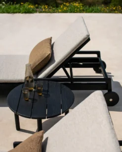 Jack solsäng outdoor teak black