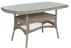 Kamomill matbord Beige/beige 135×80 cm