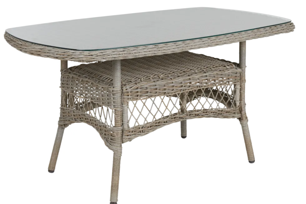 Kamomill matbord Beige/beige 135×80 cm