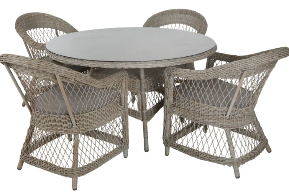 Kamomill matbord Beige/beige 130×73 cm