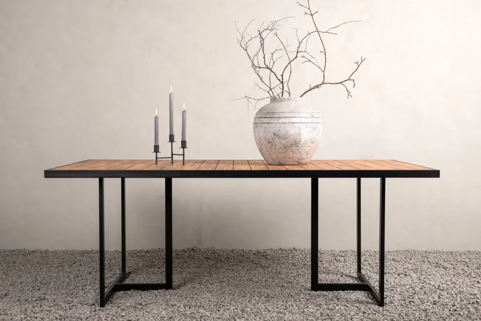 Khung Rektangulära Matbord 200 × 100 Nature