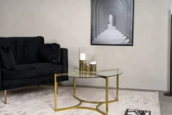 Kivik Soffbord ⌀90 Gold