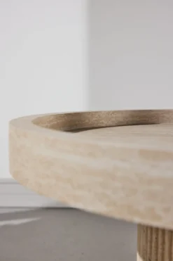 Krille Sidobord ⌀60 Beige