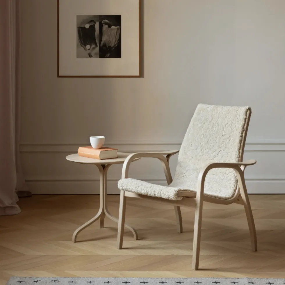 Laminett fåtölj ek