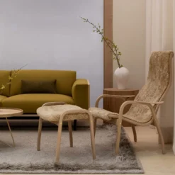 Lamino fotpall ek vitpigmenterad