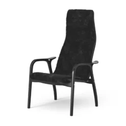 Lamino fåtölj svartlaserad bok