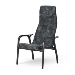 Lamino fåtölj svartlaserad bok