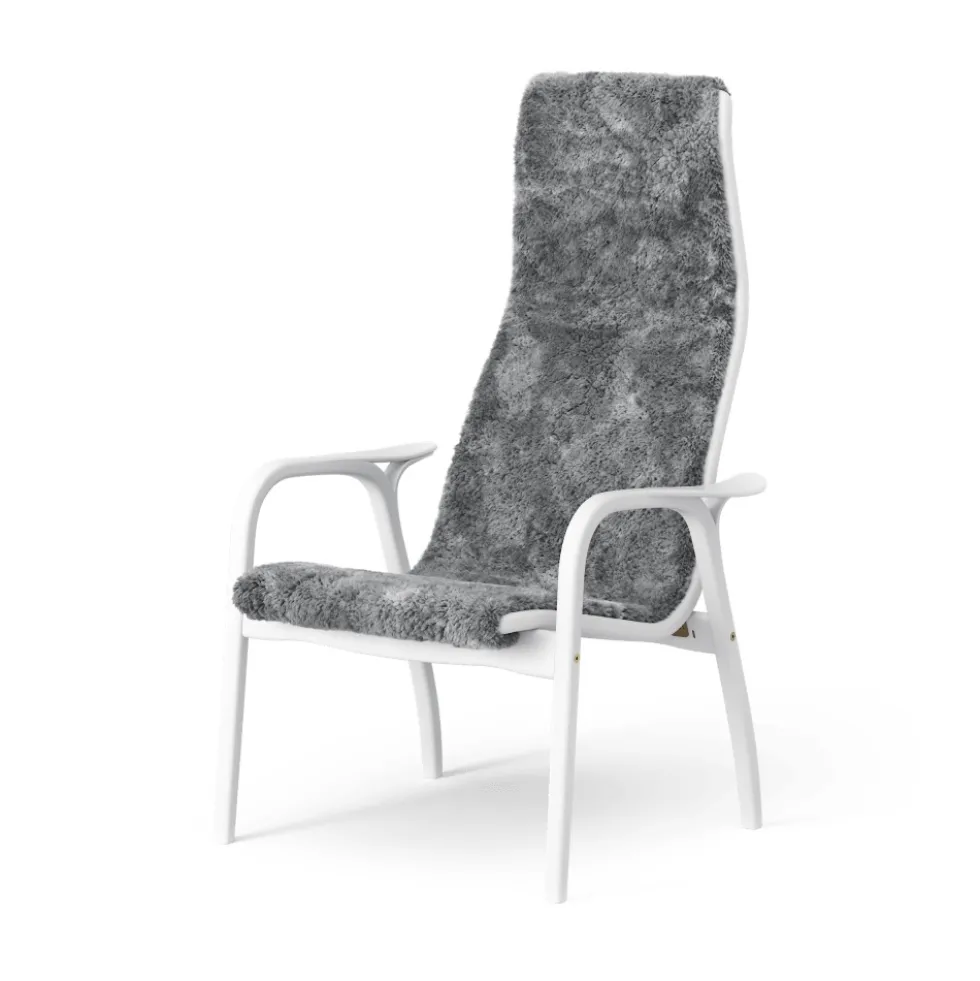 Lamino fåtölj vitlaserad bok