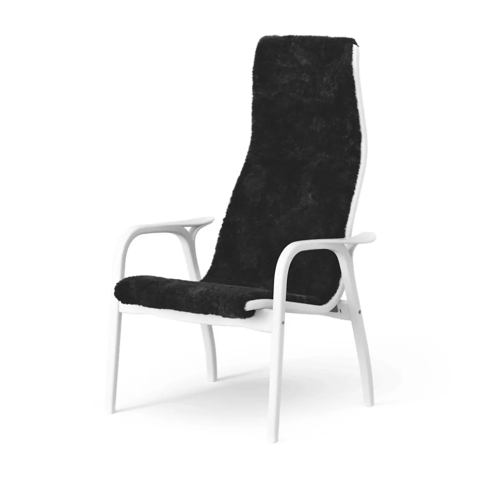 Lamino fåtölj vitlaserad bok
