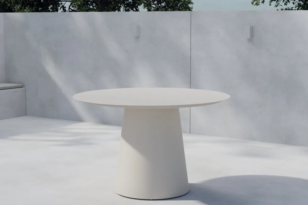 Lanzo Runt matbord Ø120 Aluminium