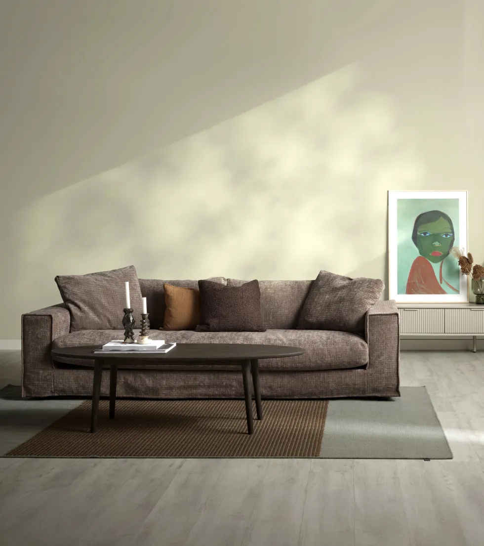 Leah Soffa 3-sits – Tyg Paradox Antelop
