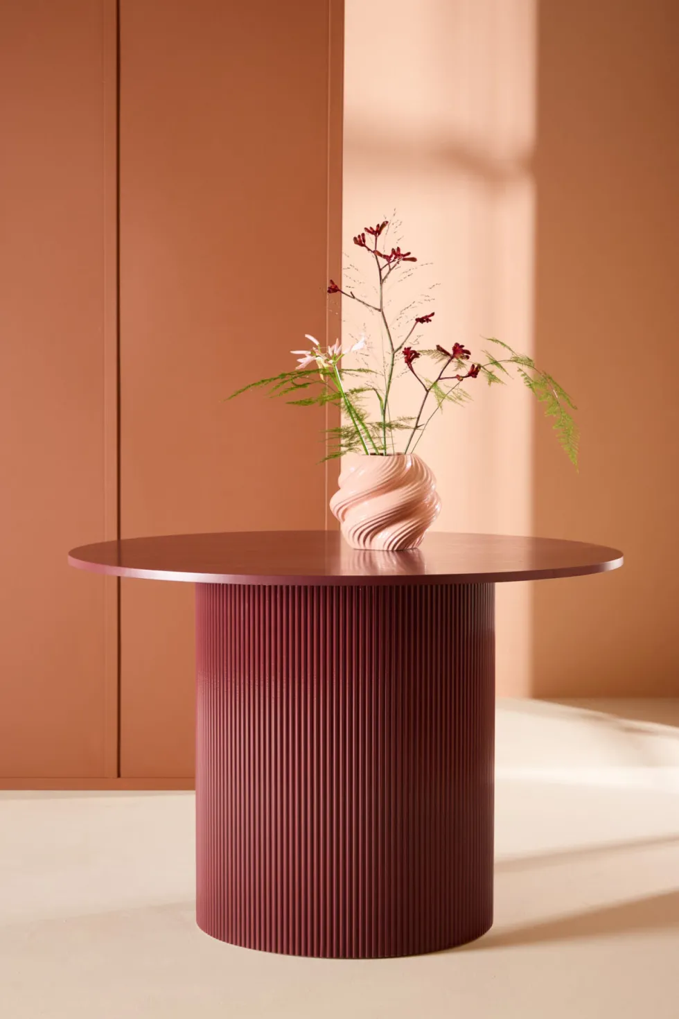 Lenox Runda Matbord ⌀110 Vinröd