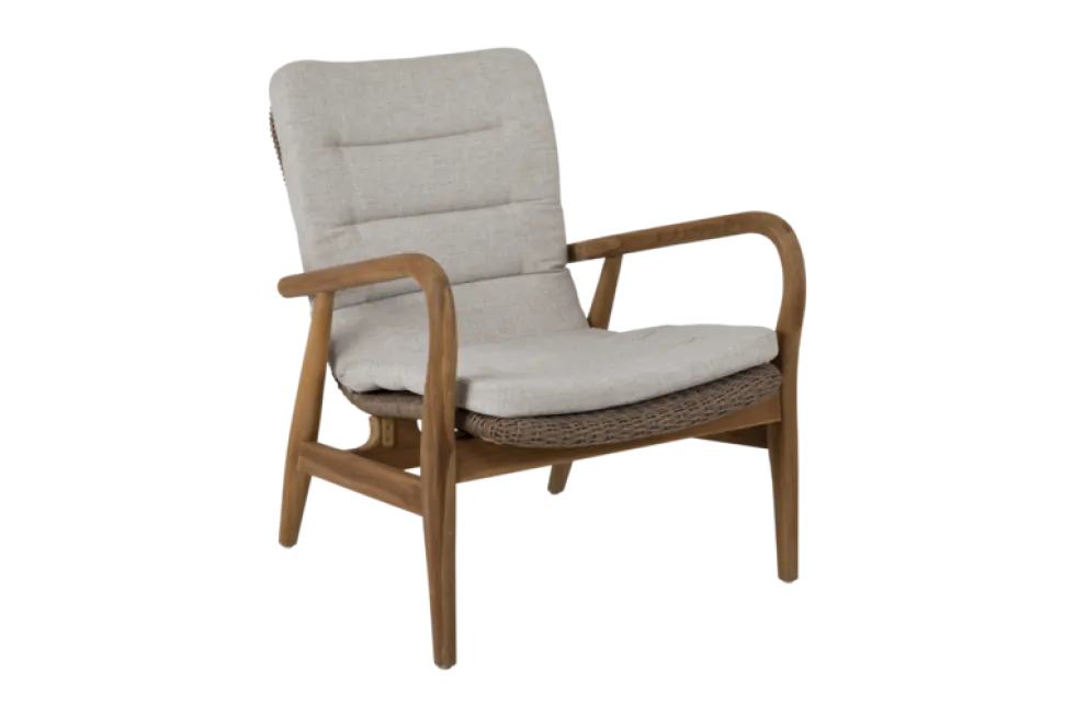 Lilja natur/natur loungefåtölj