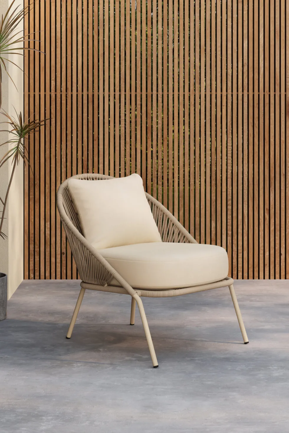 Lindos Loungefåtöljer Beige
