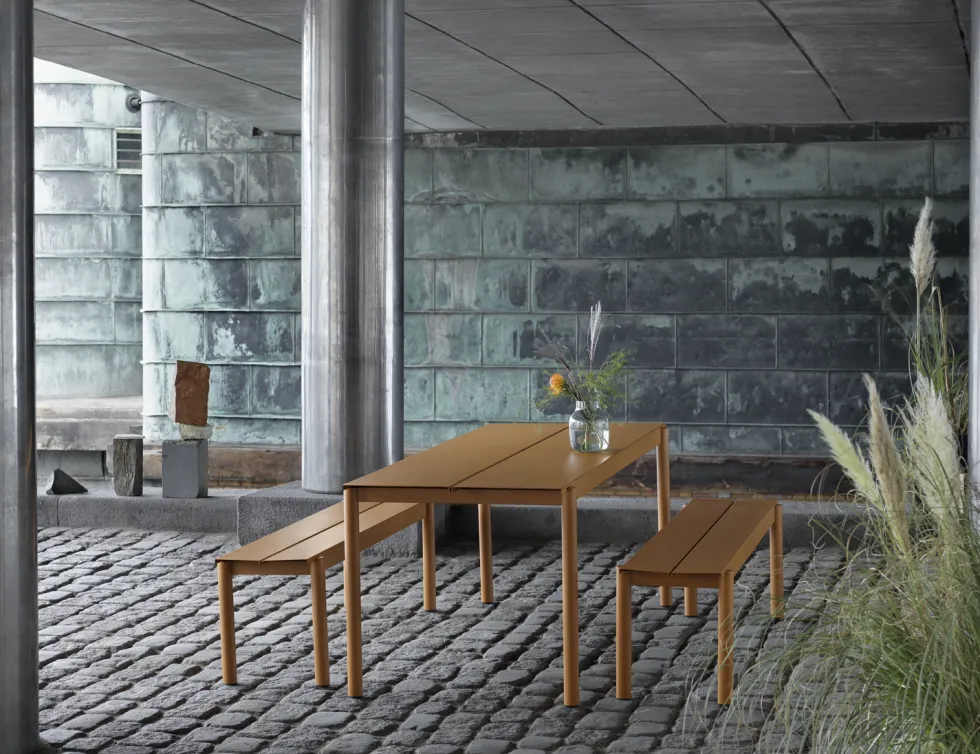Linear steel bord 220 x 90 cm