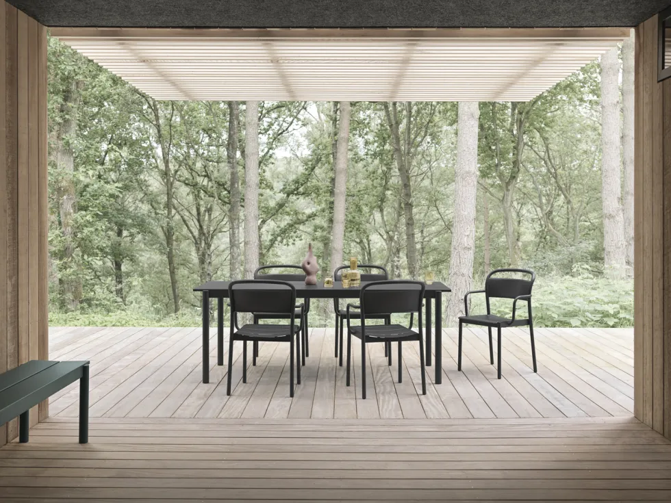 Linear steel bord 140 x 75 cm