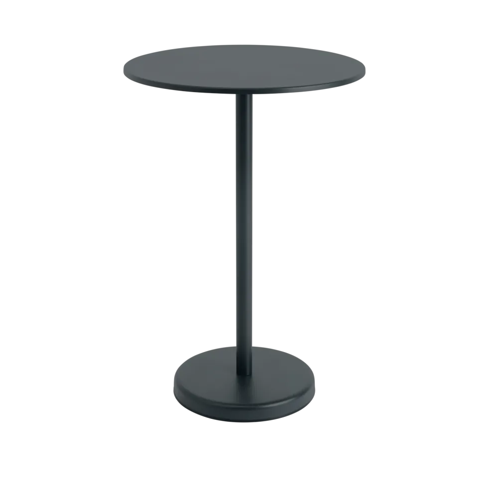Linear Steel Café Bord Ø 70 h: 105 cm