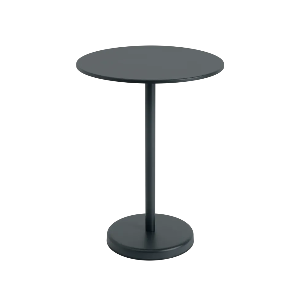 Linear Steel Café Bord Ø 70 höjd: 95 cm