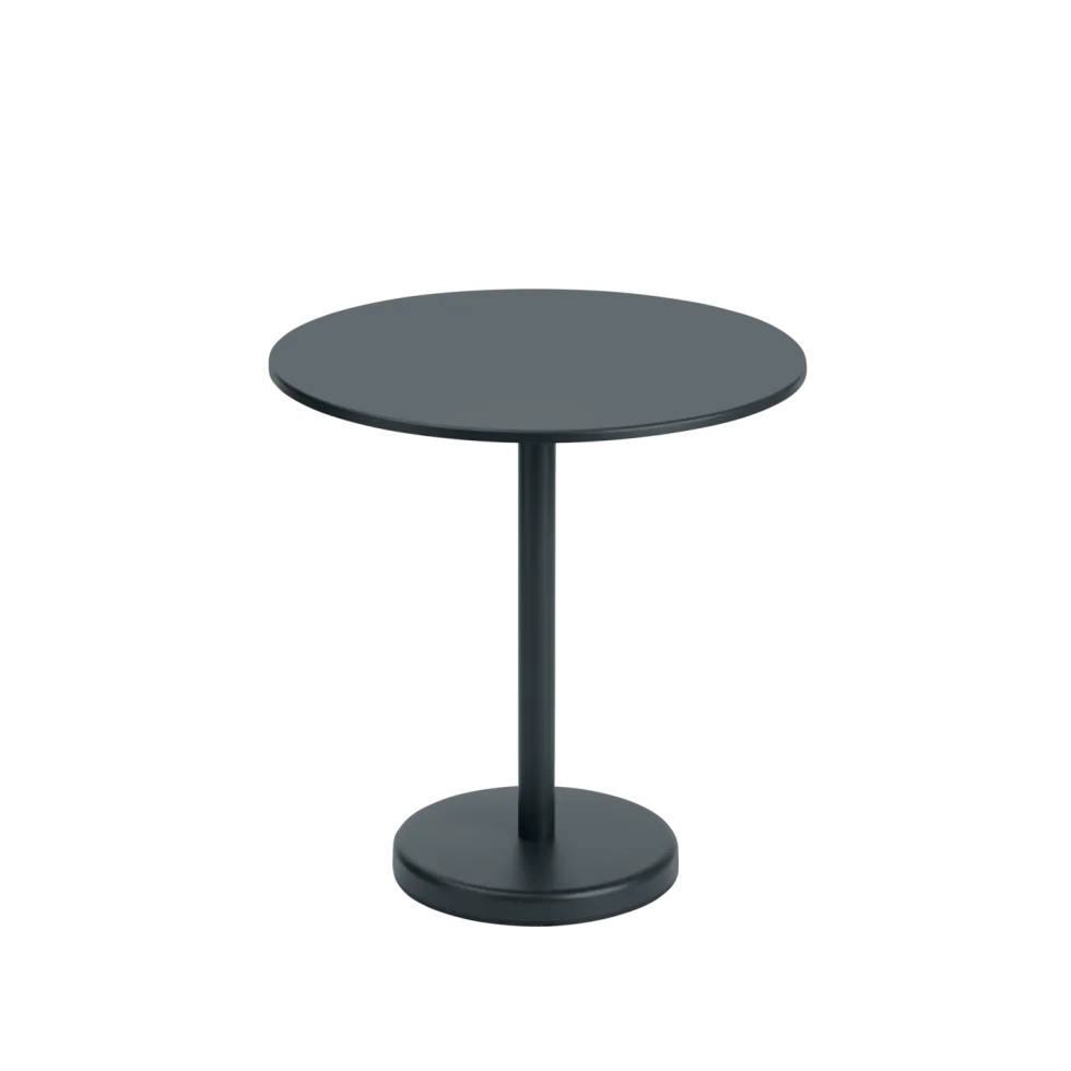 Linear Steel Café Bord Ø 70 höjd: 73 cm
