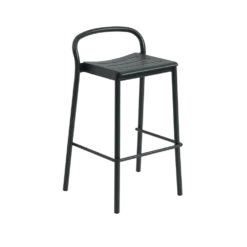 Linear stål barstol