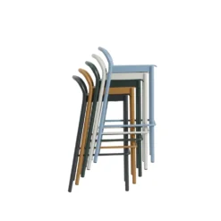 Linear stål barstol