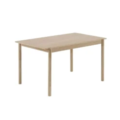 Linear wood matbord 140