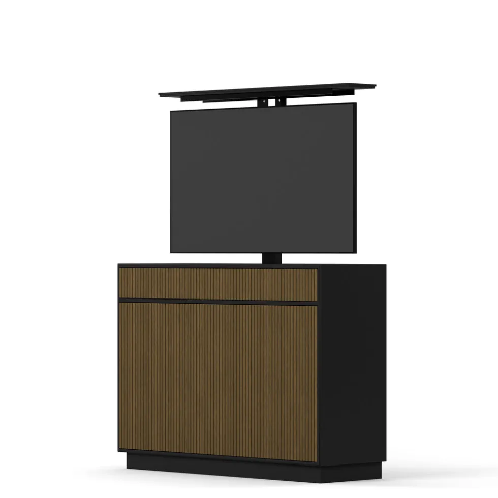 Line Burned Valnöt TV Lift 55″