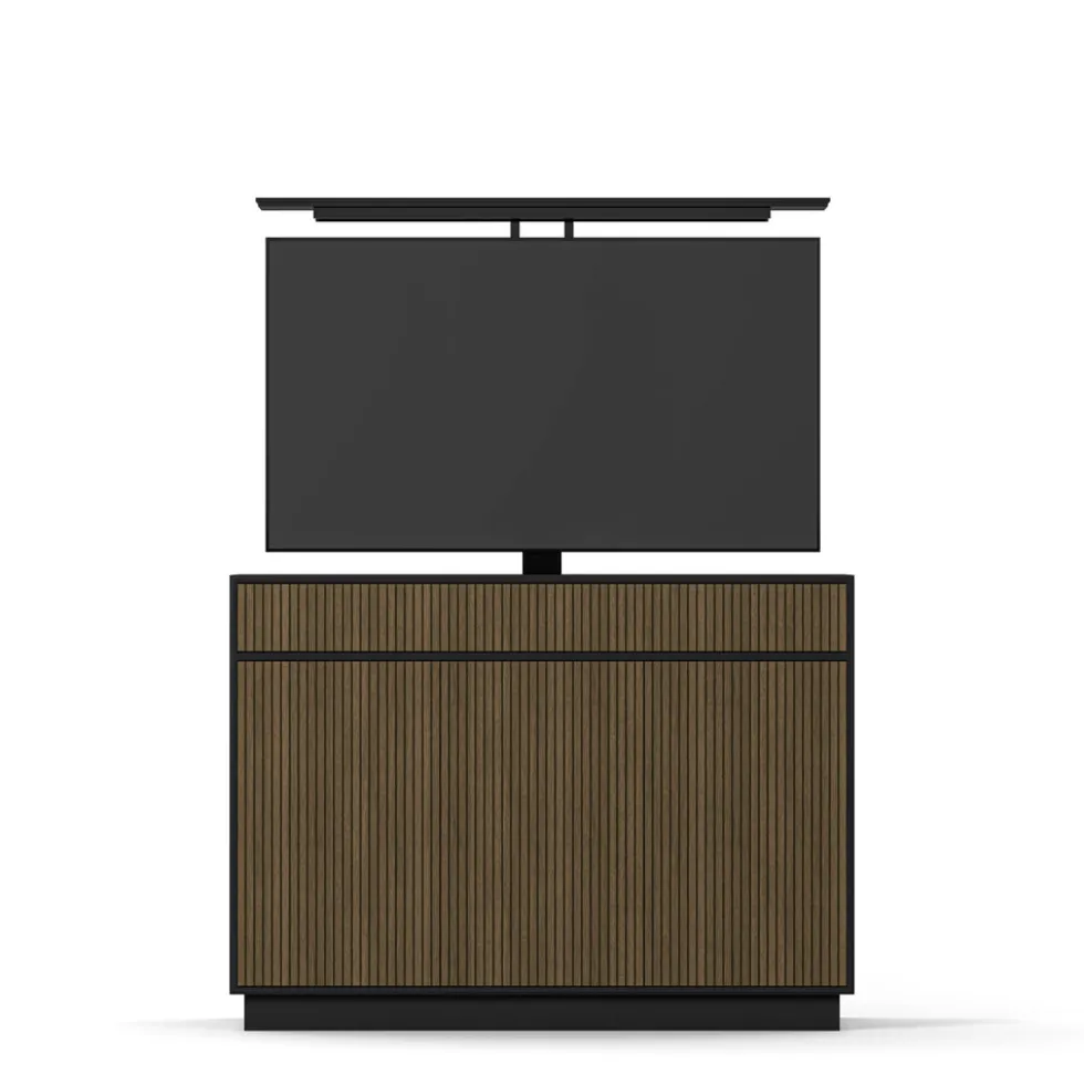 Line Burned Valnöt TV Lift 55″