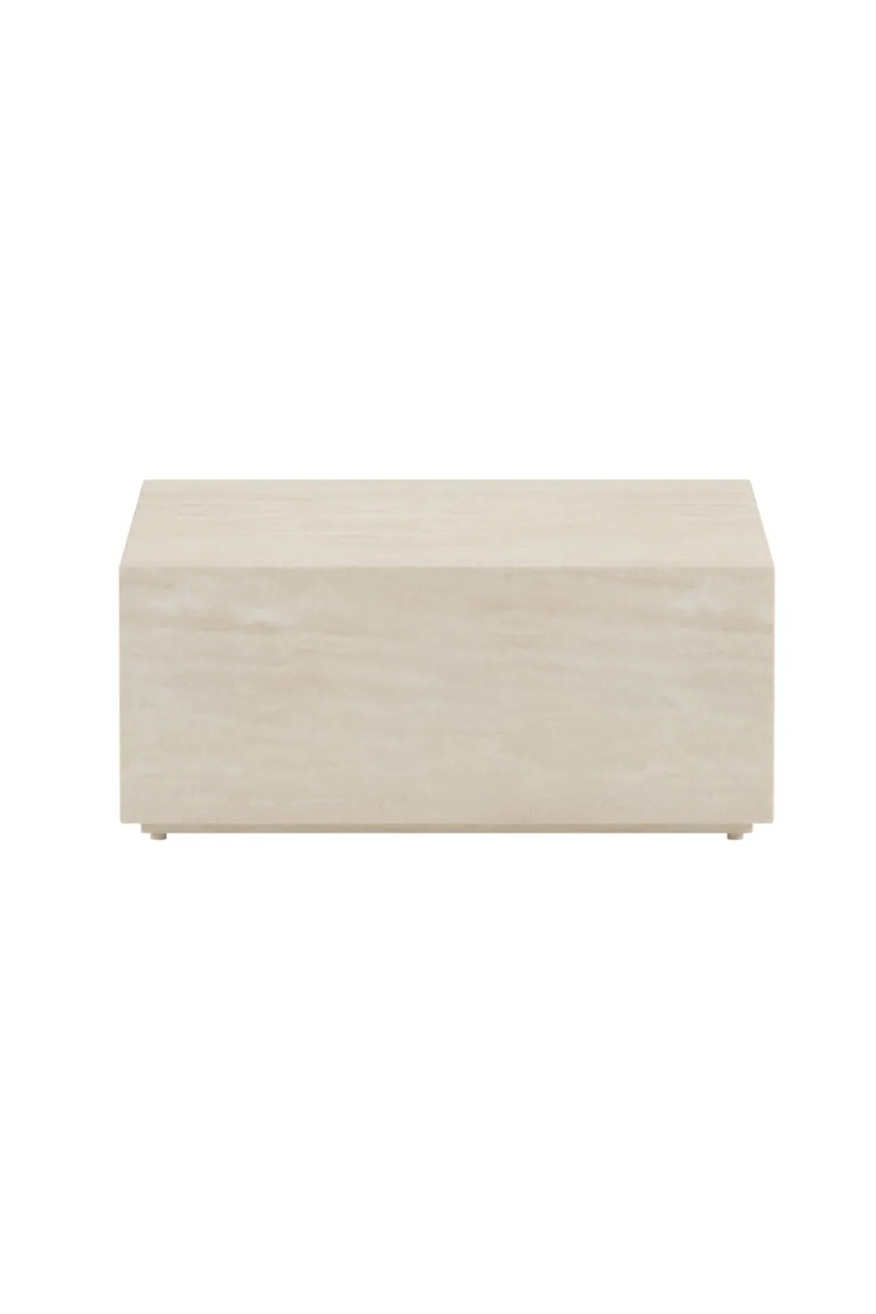 Lissabon Sidobord 80 x 80 x 35 Beige