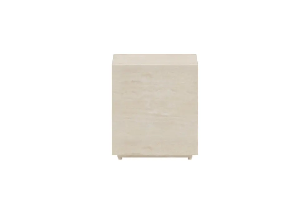 Lissabon Sidobord 40 x 40 x 45 Beige