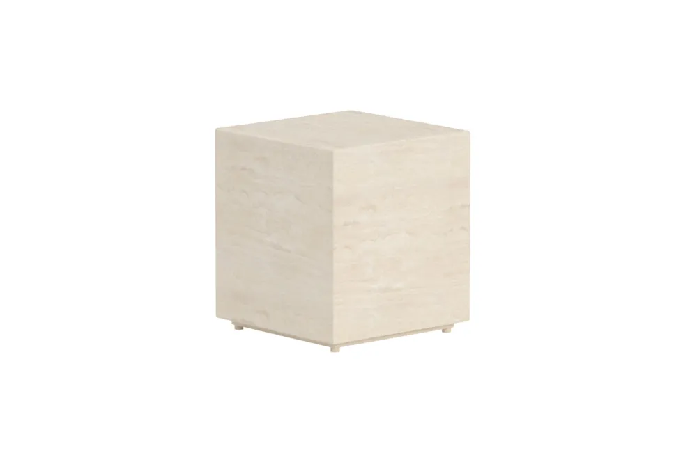 Lissabon Sidobord 40 x 40 x 45 Beige