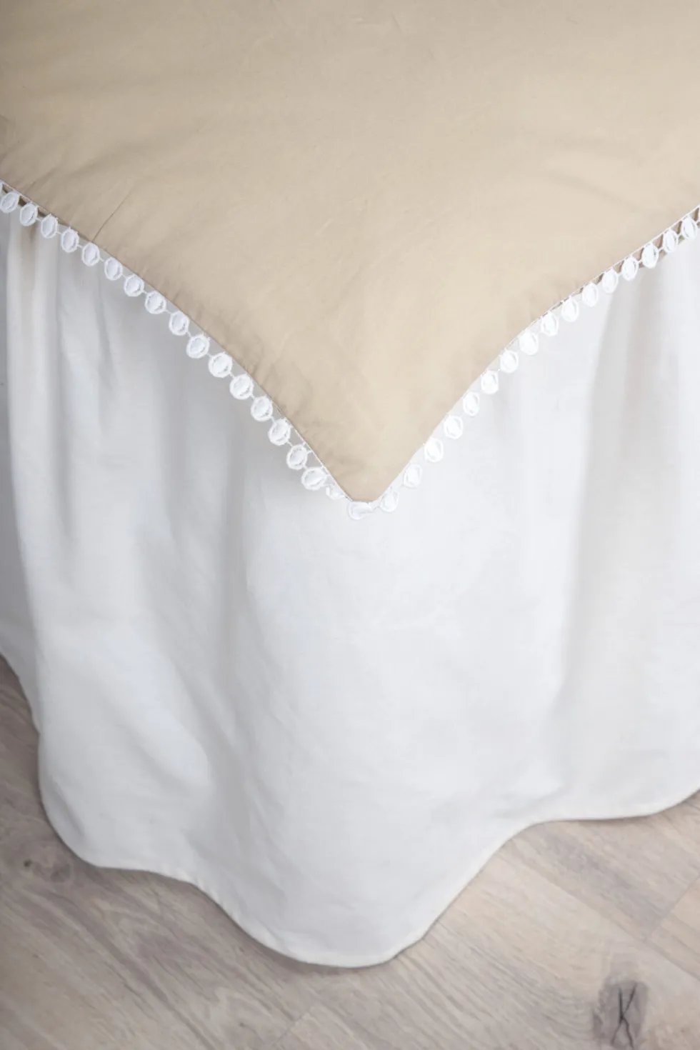 Livia Påslakanset 200 × 150 Beige