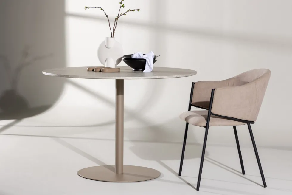 Lycke Runda Matbord ⌀110 Beige