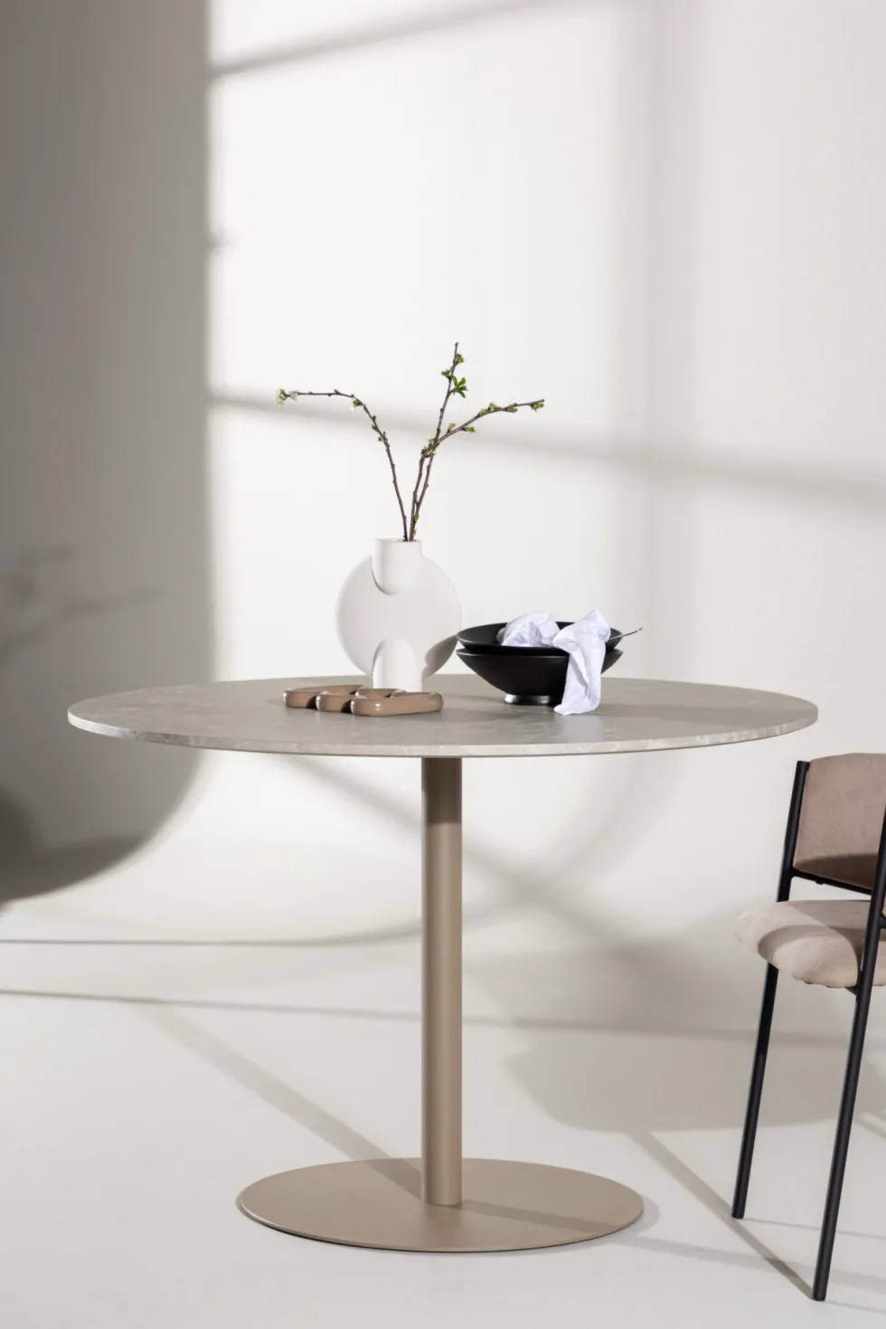 Lycke Runda Matbord ⌀110 Beige