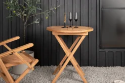 Lyon caféset i teak – cafébord med 2 stolar