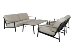 Lyra svart 2,5-sits soffa