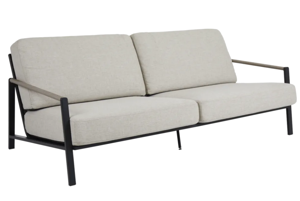 Lyra svart 2,5-sits soffa