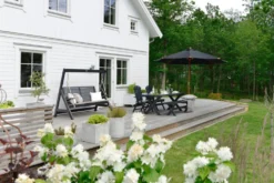 Lyxparasoll Hillerstorp Trä 335 cm