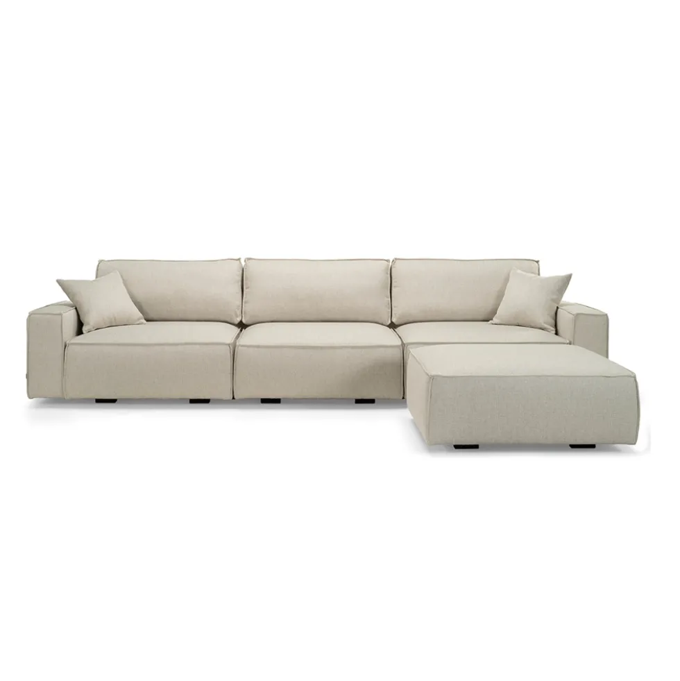 Maksi 3-sits soffa + pall