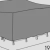 Möbelskydd Matgrupp Hillerstorp Allround Grå 105 x 190 x 90 cm