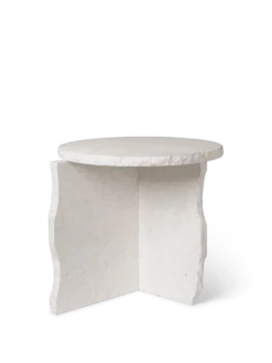 Mineral Skulpturbord – Bianco Curia