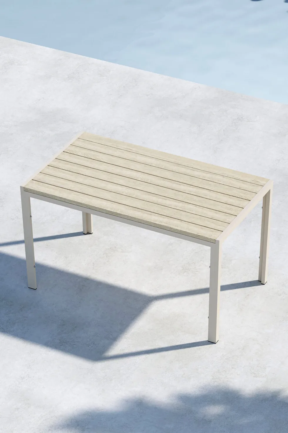 Mirko Rektangulära Matbord 140 x 80 Beige