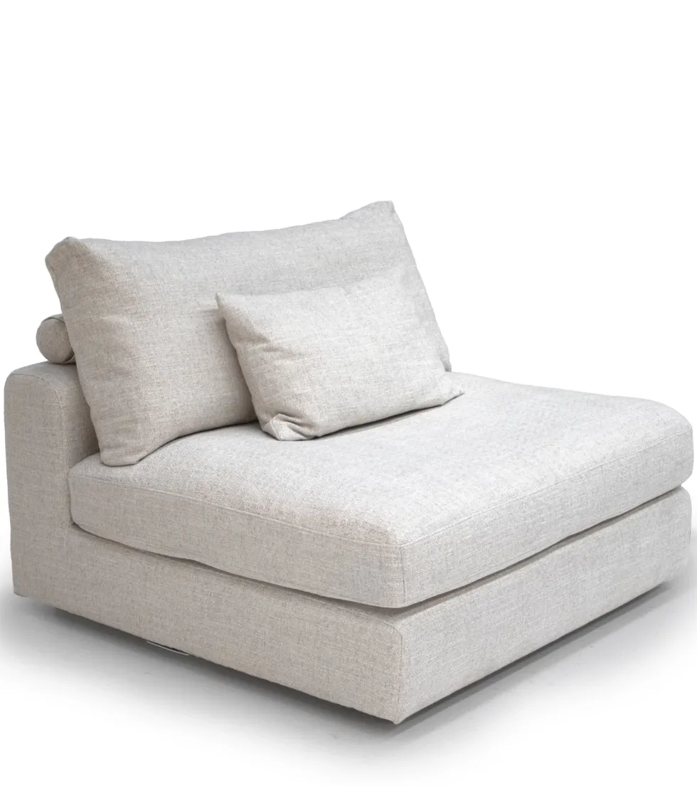 Monti Soffa 1,5-sits u armstöd – Pleat Beige | Modul & solitär