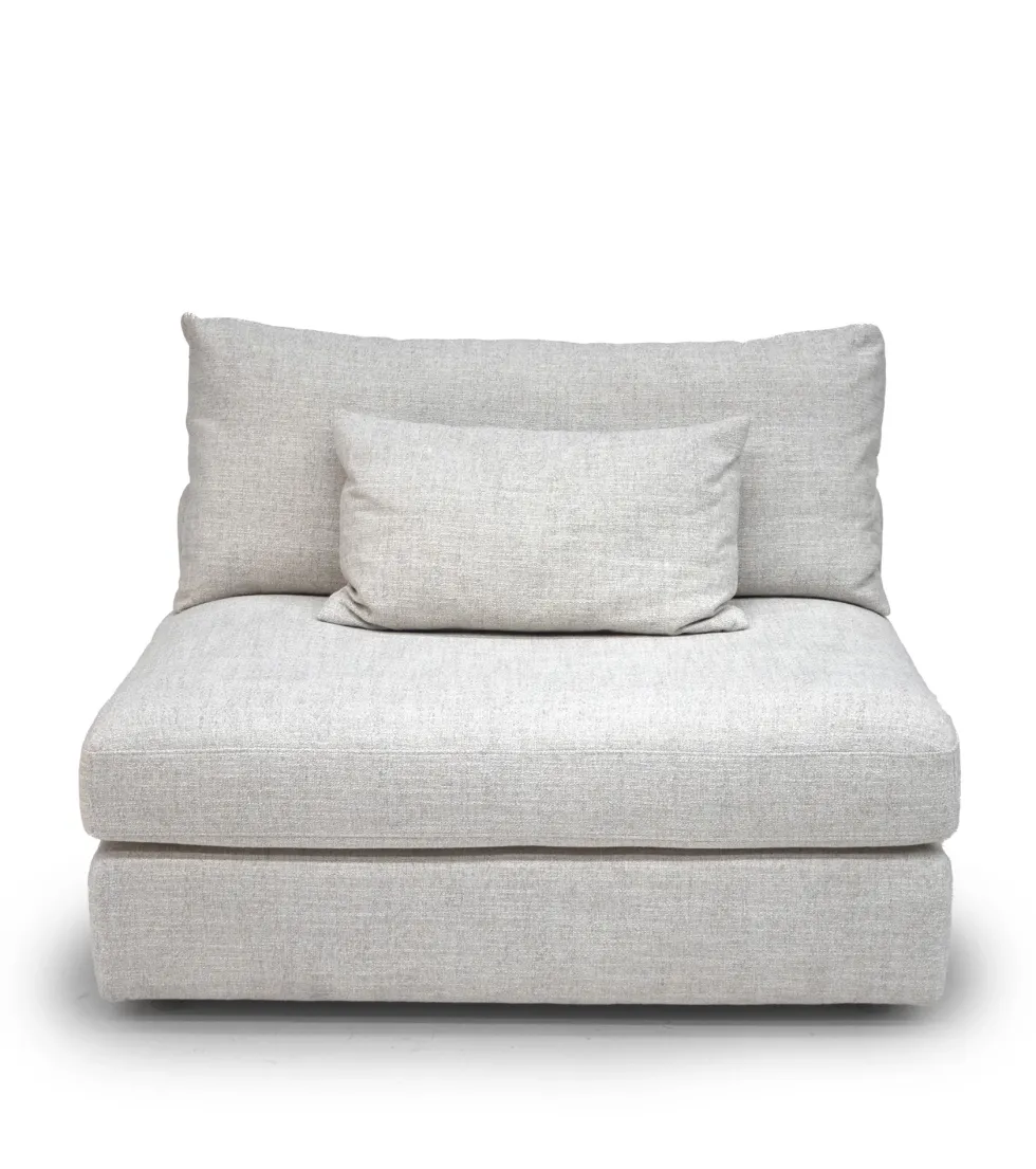 Monti Soffa 1,5-sits u armstöd – Pleat Beige | Modul & solitär