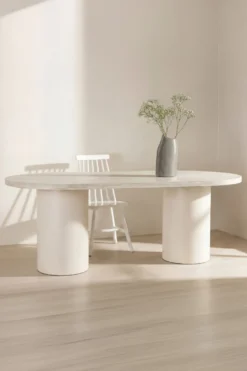 Narvik Ovala Matbord 200 × 100 Beige