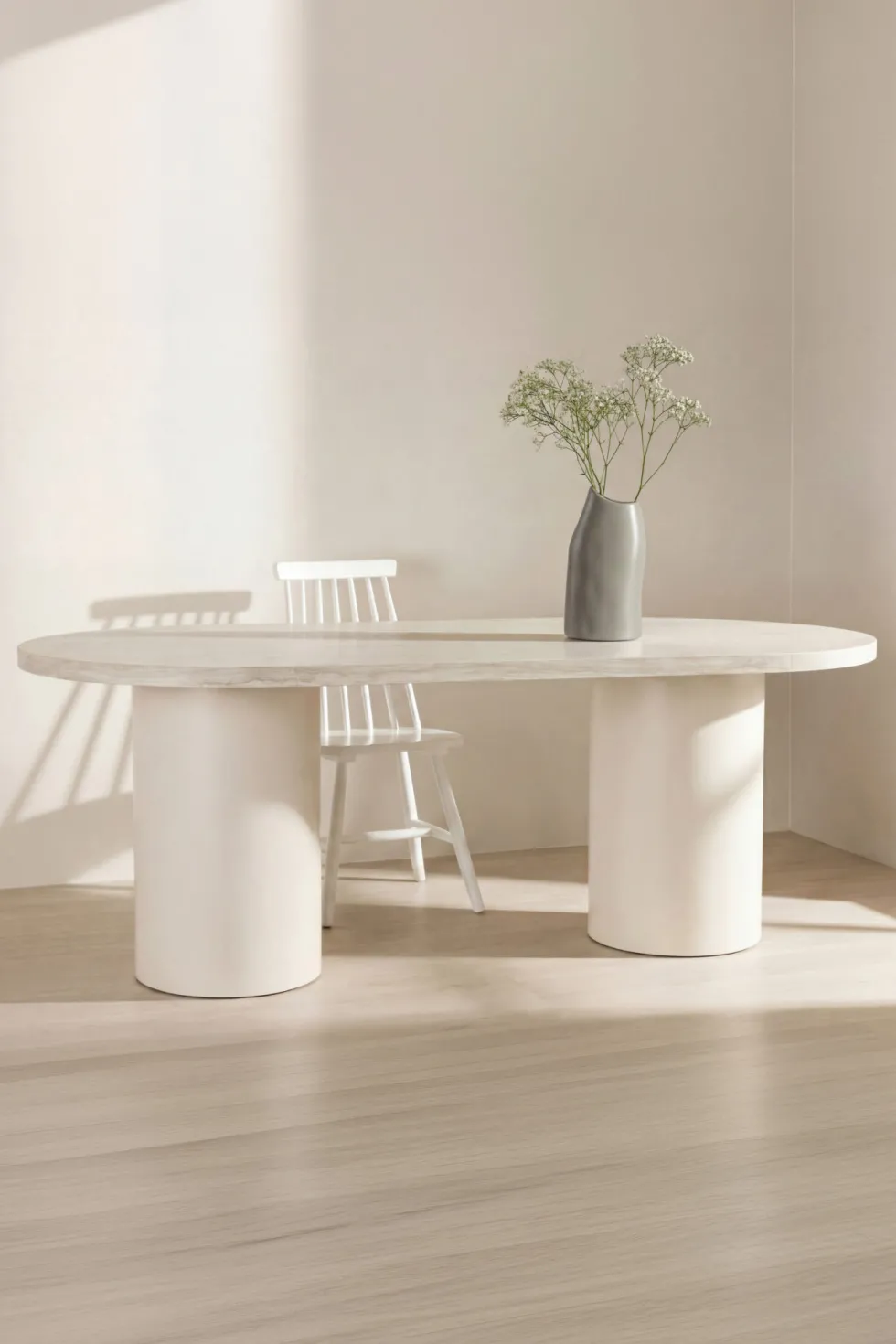 Narvik Ovala Matbord 200 × 100 Beige