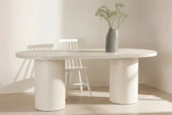 Narvik Ovala Matbord 200 × 100 Beige