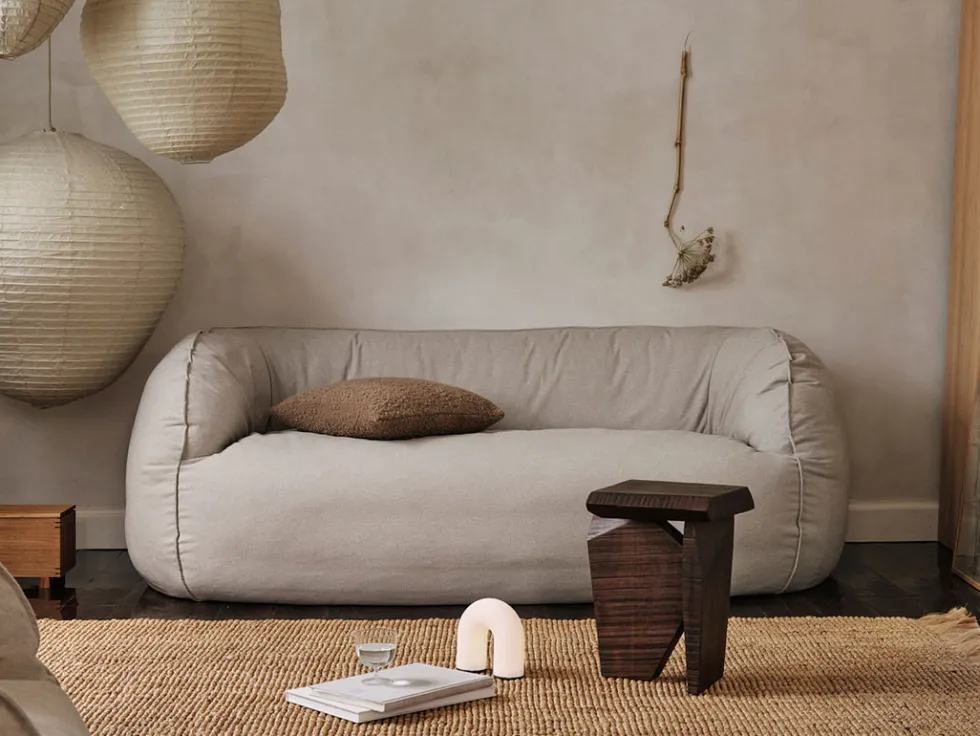 Nesten 2-Sits Soffa – Re-Cotton – Natur