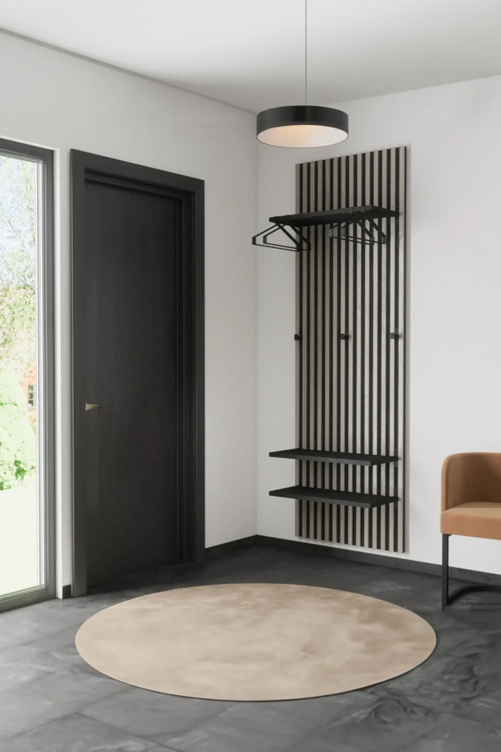 Nimes Hängare 3 x 18 x 43 Black